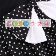 ブラックスカート　ロリィタスカート　ホワイト水玉　レーストリム ―Lolita0546 4