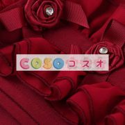ロリータ服 ワンピース ワインレッド ボディコン ドレス 合成繊維 可愛い 長袖 ポートレイトネック ビーズ カジュアル ―Lolita0576 4 ロリータ服 ワンピース ワインレッド ボディコン ドレス 合成繊維 可愛い 長袖 ポートレイトネック ビーズ カジュアル ―Lolita0576 4