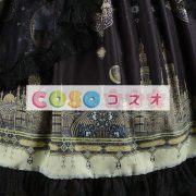 ロリィタジャンパースカート　可愛い　合成繊維　プリント柄　リボン　パーティー　 ―Lolita0581 4