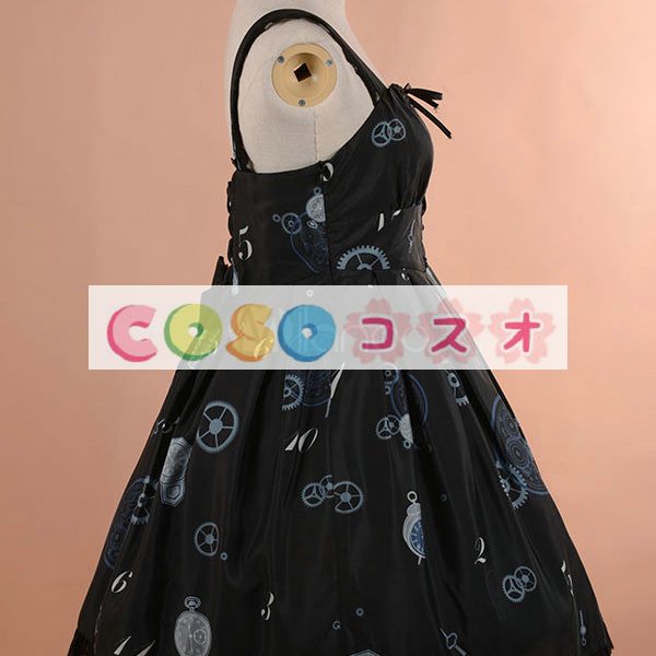ロリータジャンパースカート　レトロ　シフォン　 ―Lolita0597