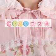 甘いピンクのレース バラ プリント ジャンパー スカート ―Lolita0613 4