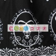 ロリィタスカート　ブラック　可愛い　プリント柄　カジュアル　ポリエステル　 ―Lolita0655 4