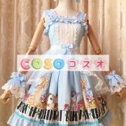 ロリータジャンパースカート　リボン　可愛い　ポリエステル　 ―Lolita0659 4