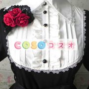 ロリータ服　ワンピース　ボディコン　ドレス　合成繊維　可愛い　長袖　折り襟　リボン　カジュアル　 ―Lolita0713 4