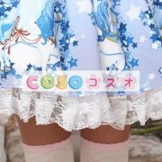 ロリィタスカート　ブルー　可愛い　プリント柄　カジュアル　ポリエステル　 ―Lolita0720 4