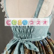 ロリィタジャンパースカート　リボン　可愛い　合成繊維　パーティー　プリント柄　 ―Lolita0733 4