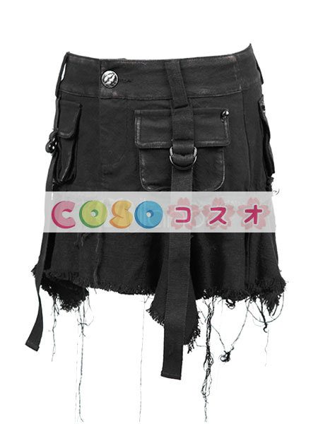 ロリィタ服　スカート　コットン　レトロ　ブラック　パーティー　 ―Lolita0816
