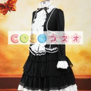 ロリータセパレート，ブラック　ロングスリーブ　クラシック＆トラディション　フリル　 ―Lolita0903 4