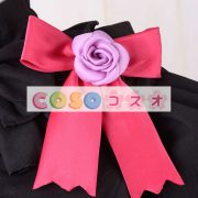 ロリィタ服　ドレス　スウィート　コットン　ブラック　カジュアル　リボン　長袖　 ―Lolita0843 4