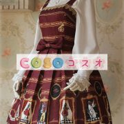 ロリータ服　合成繊維　可愛い　パーティー　プリント付き　人気　 ―Lolita0803 4