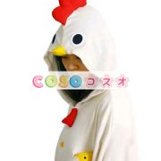 鶏さん　パジャマ　着ぐるみ　コスチューム　大人用　ホワイト―festival-0005 4