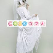 ハロウィン ゴースト ホラー コスチューム ホワイト 中世 コスチュームコスプレ―festival-0036 4 ハロウィン ゴースト ホラー コスチューム ホワイト 中世 コスチュームコスプレ―festival-0036 4