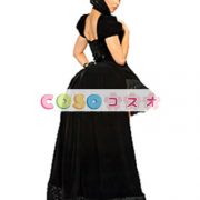 ハロウィーン衣装　魔法使い　女性用　ドレス　ポリエステル　ブラック―festival-0079 4