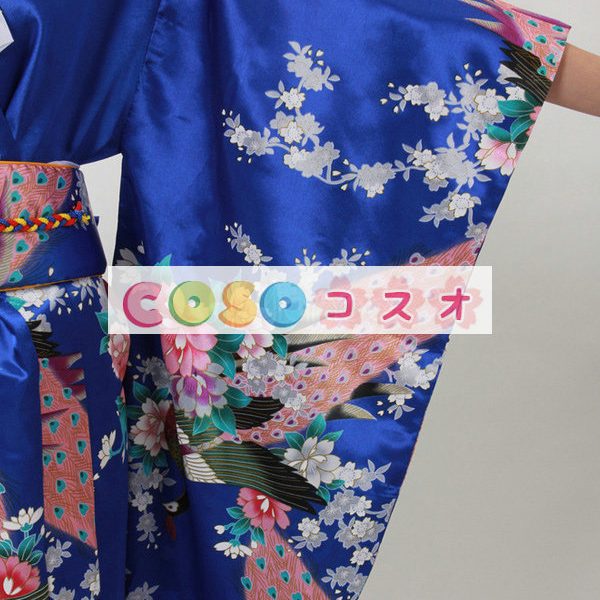 ハロウィン　ブルー　日本　和服　浴衣　コスチューム―festival-0170