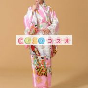コスチューム衣装　ピンク　世界の文化　女性用　大人用　シルクライク　和服　祝日　―festival-0657 4