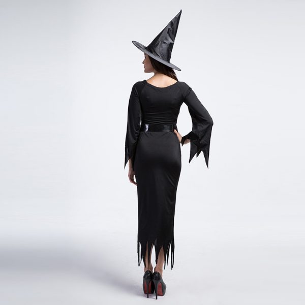 Witch Costume  ブラック 魔女 装 ハロウィン コスプレ衣装　悪魔  巫女　大人用 仮装コスチューム-Halloween-trw0725-0246