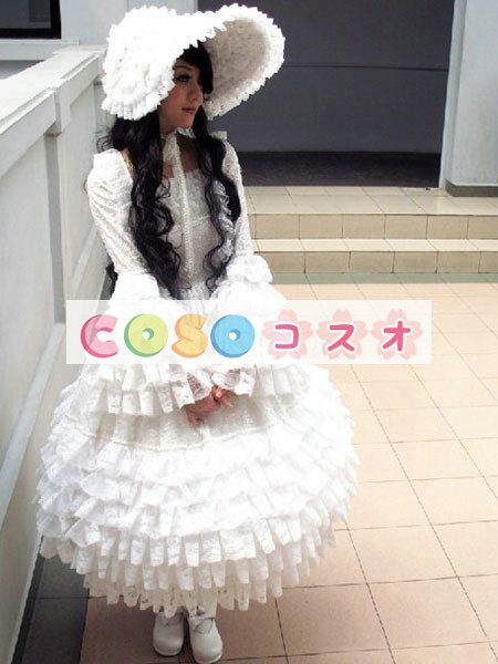 女性のための白いレースのロリータ ドレス ―Lolita0064