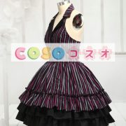 ジャンパースカート　Vネック　ロリィタ服　ポリエステル　フリル ―Lolita0079 5