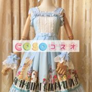 ロリータジャンパースカート　リボン　可愛い　ポリエステル　 ―Lolita0659 5