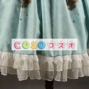 ロリィタジャンパースカート　リボン　可愛い　合成繊維　パーティー　プリント柄　 ―Lolita0733 5