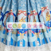 ロリィタジャンパースカート　可愛い　スクエアネック　シフォン　プリント付き　パーティー　 ―Lolita0784 5