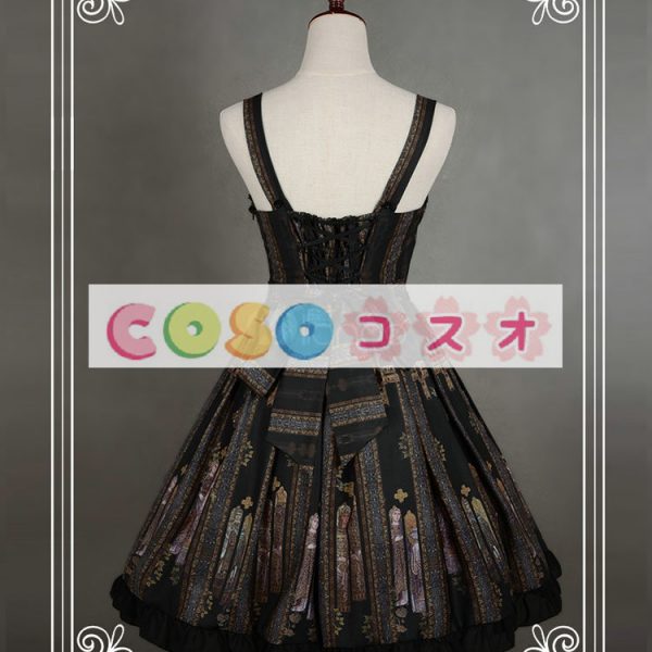 印刷のロリータ ドレス背中の開いたドレス シフォン ―Lolita0794