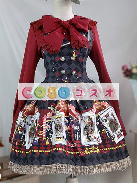 ロリータ服　ジャンパースカート　高品質　新作 ―Lolita0107