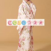 コスチューム衣装　ホワイト　世界の文化　祝日　大人用　シルクライク　女性用　和服　―festival-0659 5