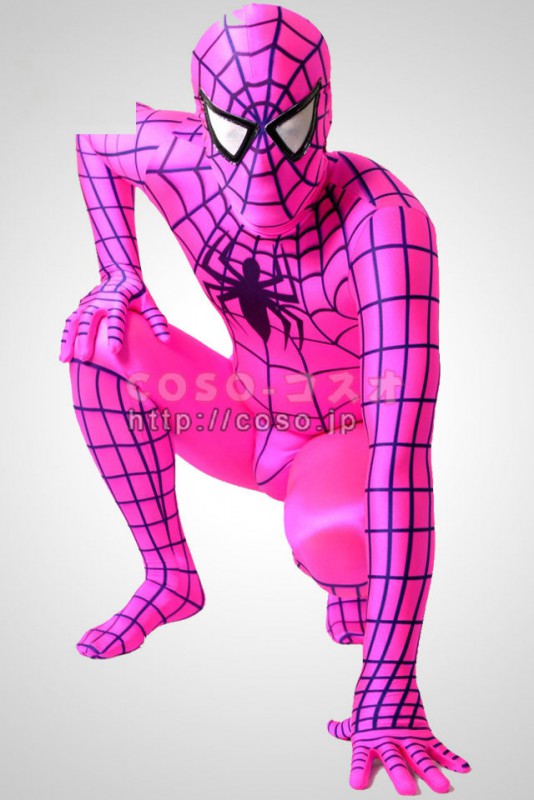 プラム　ライクラ　Spiderman　全身タイツ―1taitsu0004