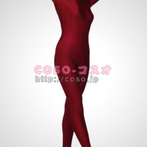 全身タイツ 透明人間 ダークレッド　ライクラ　全身　タイツ―3taitsu0032