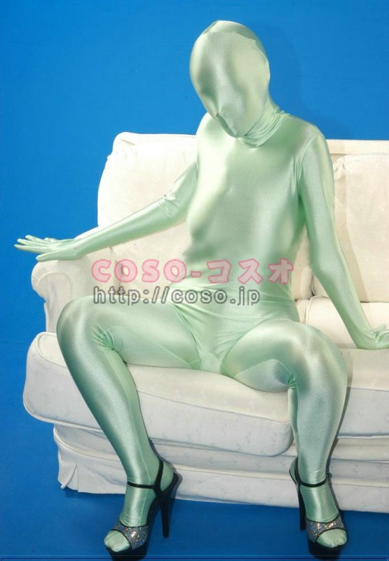pale green　薄い　ライクラ　全身タイツくん―3taitsu0101