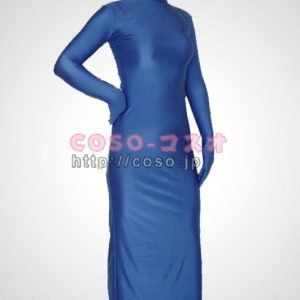 透明人間 ブルー　ライクラ　スパンデックス　ドレスタイプ―3taitsu0110
