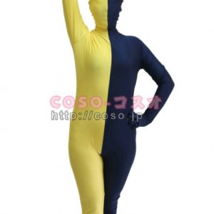 パッチワーク　マジックマン　ダークブルー＆イー　ライクラ＆スパンデックス　―3taitsu0188