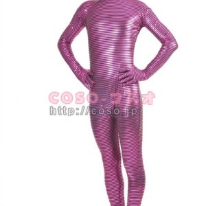 細かいしま　規則　変装パーティ　衣装　コスプレ用　全身タイツ―6taitsu0087