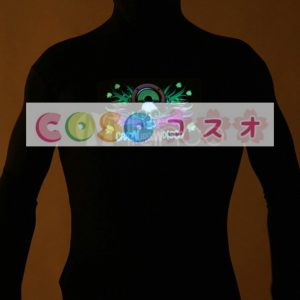 全身タイツ，髑髏　光を出す　ブラック　大人用　ユニセックス　蛍光　―taitsu-tights1408