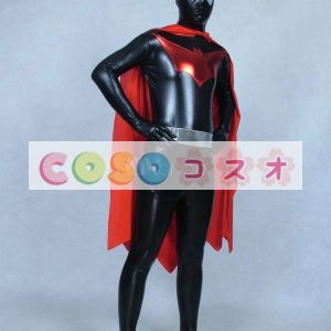 メタリック全身タイツ　ジャンプスーツ　ブラック　大人用　―taitsu-tights1501
