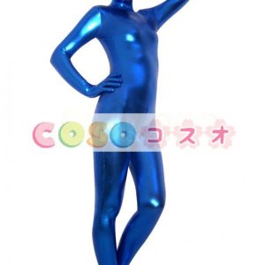 ★スパンデックスゼンタイフェア★　全身タイツ　ブルー―taitsu-tights0368