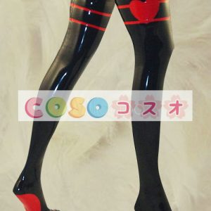 ストッキング，全身タイツアクセサリー　コスチューム　ブラック　心柄　可愛い　仮装パーティー　―taitsu-tights0248