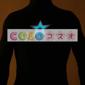 全身タイツ，星　コスチューム　光を出す　ブラック　大人用　ユニセックス　蛍光　―taitsu-tights1264