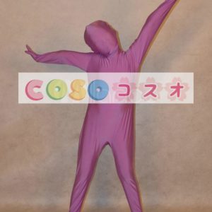 全身タイツ，パープル　単色　子供用　変装コスチューム　開口部のない全身タイツ　ユニセックス　―taitsu-tights1396