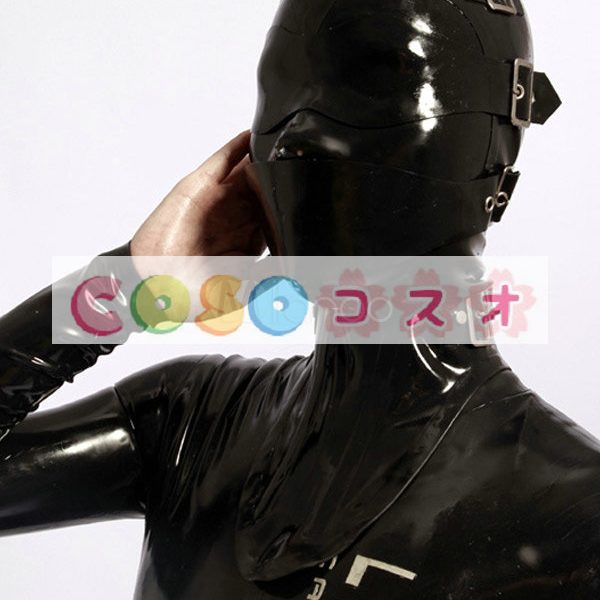 全身タイツアクセサリー，マスク　ブラック　コスチューム　仮装パーティー―taitsu-tights0135 1