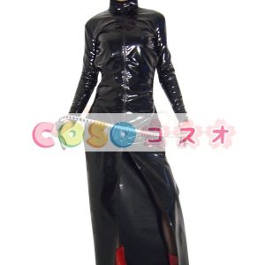 全身タイツ，PVC　ブラック　女性用　大人用　セクシー　コスチューム―taitsu-tights0326