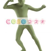 全身タイツ，オリーブカラー　単色　開口部のない全身タイツ　大人用　変装コスチューム　ユニセックス　―taitsu-tights0733