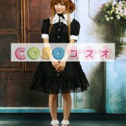 ロリータ服　ワンピース　ブラック　オーダーメイド可能　ショートスリーブ　 ―Lolita0118