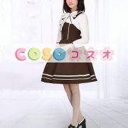 ロリータ服　ジャンパースカート　ブラウン　コットン　ゴスロリ　セーラー風　新作 ―Lolita0160