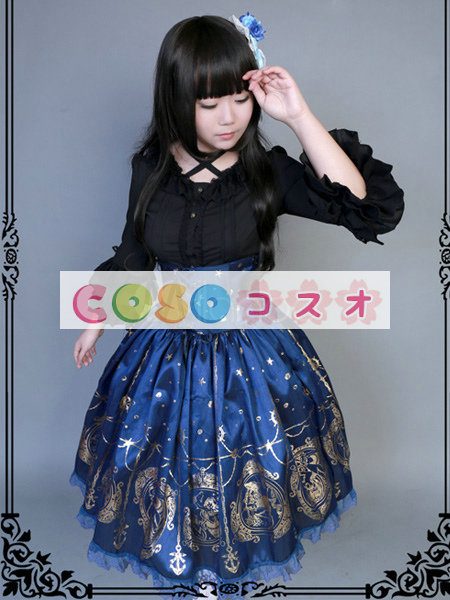 ロリータ服　スカート　スィート　プリント　レース　　人気 ―Lolita0224 1