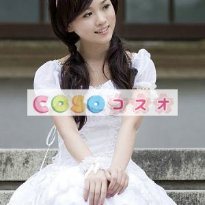 女性のための白弓シフォン カントリーロリータ ドレス ―Lolita0263