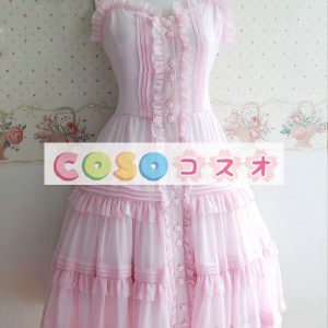 甘いボタン ポリエステル ロリータ ドレス―Lolita0323