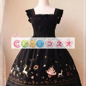 甘いフランネル ボーかわいいロリータ ジャンパー スカート ―Lolita0331