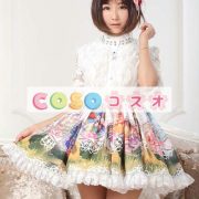 ロリータ服　スカート　スィート　ポリエステル　プリント　ピンク　カジュアル　 ―Lolita0452